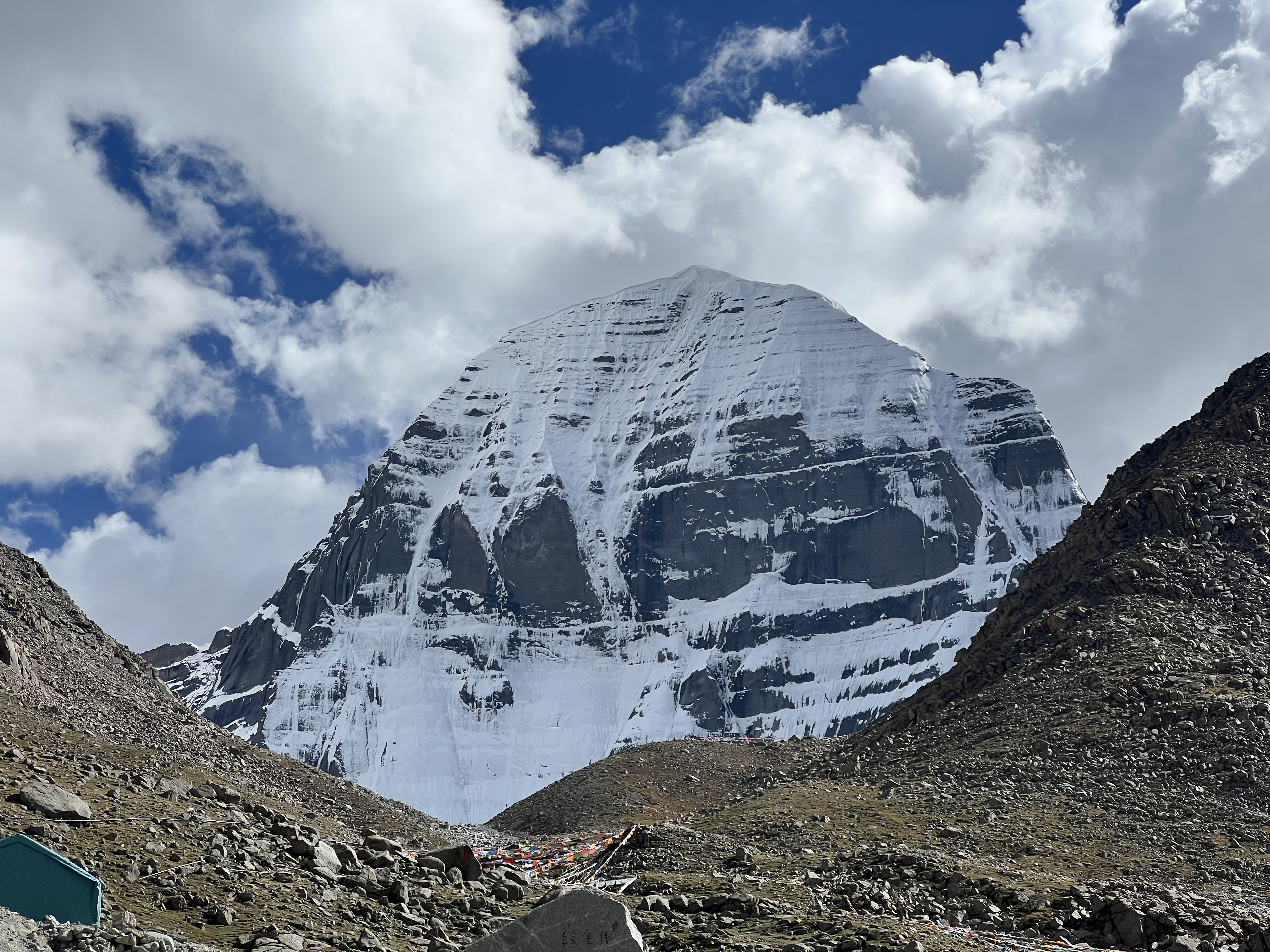 Kailash Mansarovar yatra — pilgrims resting together on the route